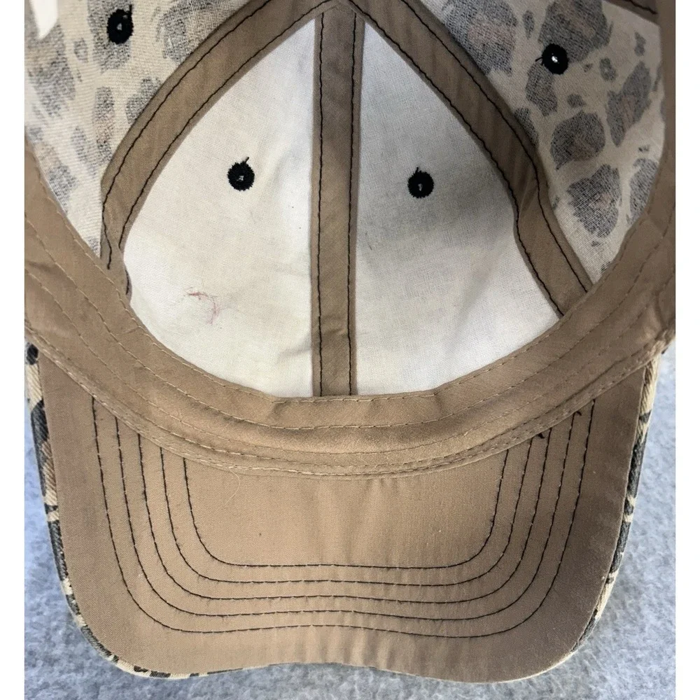 Leopard Print Baseball Cap OSFM Adjustable One Size Fits Most Hat